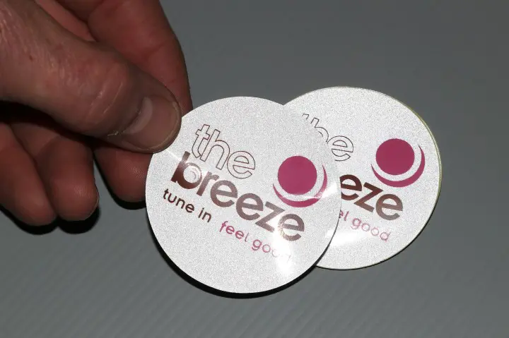 Round reflective stickers