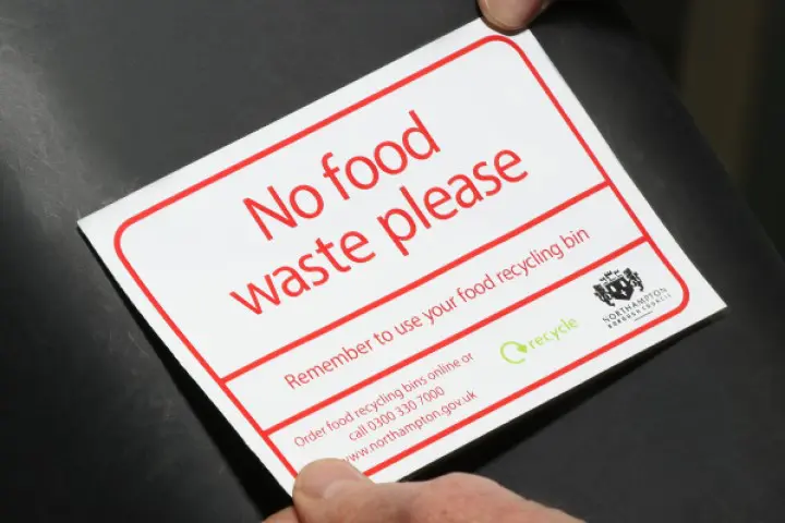 Recycling bin stickers