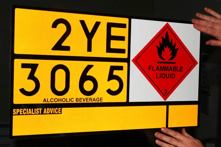 Reflective hazard stickers