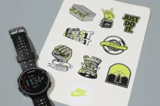 multi sticker sheet printed on gloss vinyl for leading sportswear brand