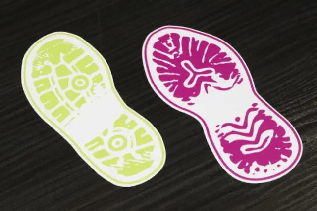 boot print stickers