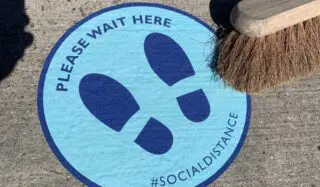 Outdoor floor stickers