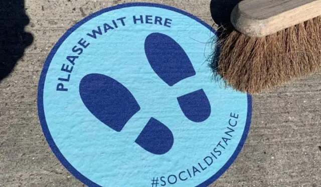 Outdoor floor stickers