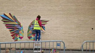 Brick wall stickers