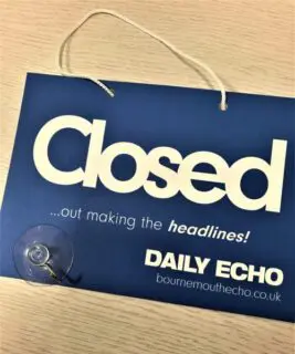 Custom open closed sign
