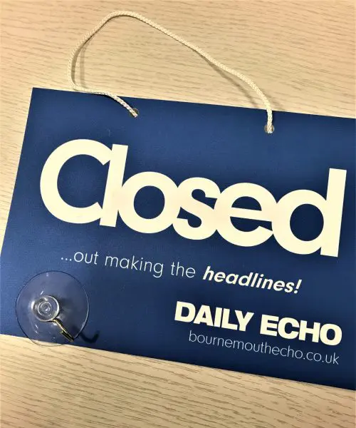 Custom open closed sign