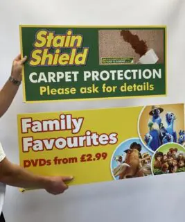 Header cards custom printed