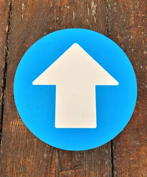 Using Floor Markers to help guide customers around shops