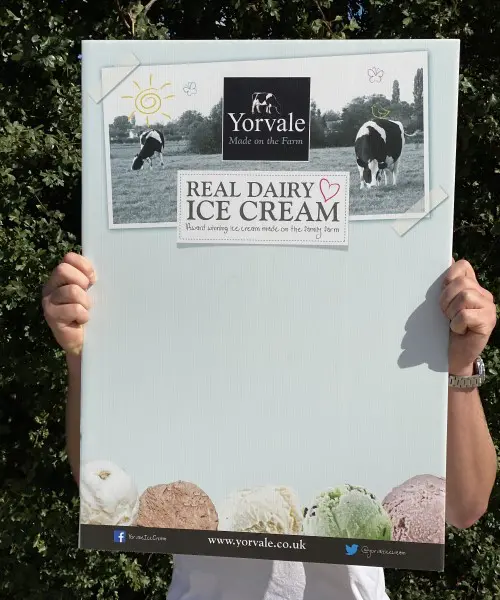YorVale Ice Cream Printed Correx® Board