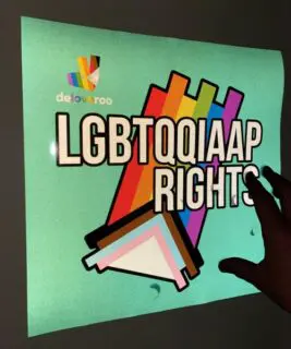 LGBTQQIAAP rights sticker