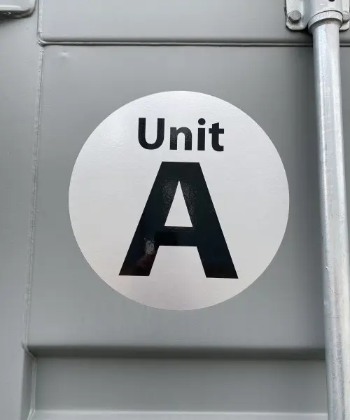 Self storage stickers