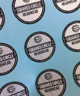 Silver printed stickers