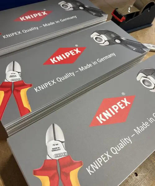 Custom printed header boards