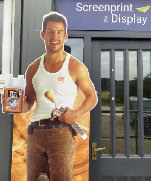 full size cut out and life size standee custom printed