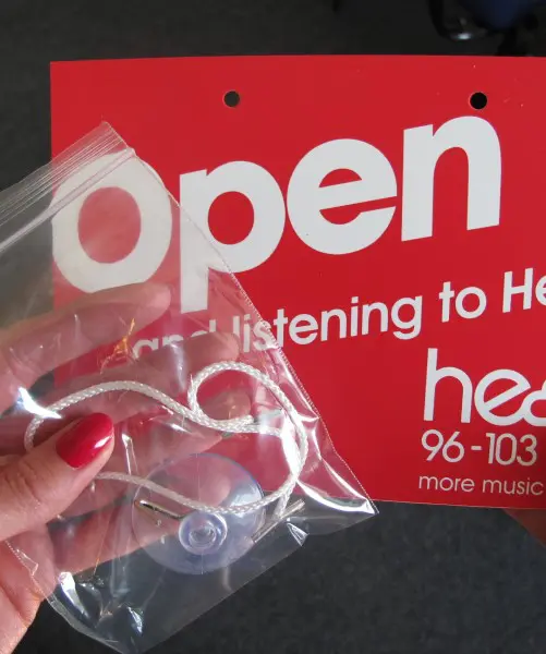 Custom printed open and closed signs