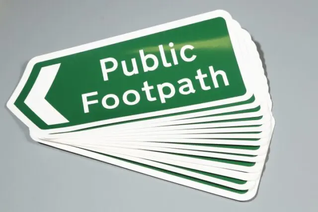 Anti Graffiti Printing public footpath stickers