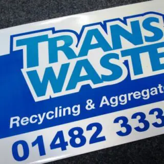 Trans Waste marketing sticker