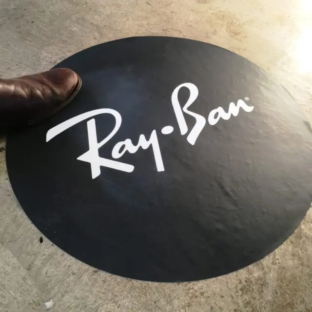 Ray-Ban vinyl floor sticker