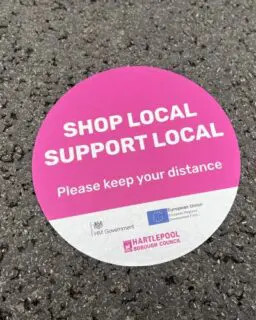shop local floor stickers