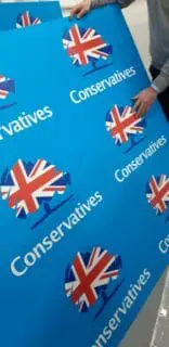 Conservative election boards custom printed & designed