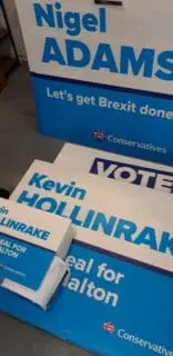 Personalised Conservative candidate campaign boards