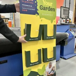 Custom made leaflet dispensers for retail
