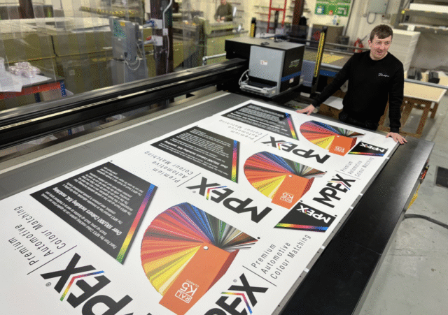 Digitally printing Correx in North Yorkshire
