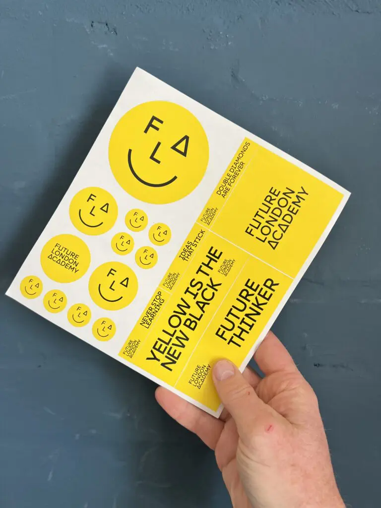 printed sticker sheets with different size stickers