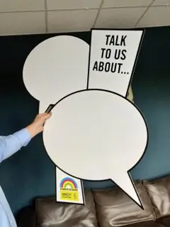 Custom shaped foamex signs
