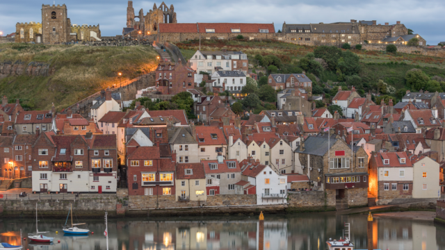 Whitby Abbey and Harbour in North Yorkshire