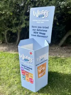 Custom printed dump bins