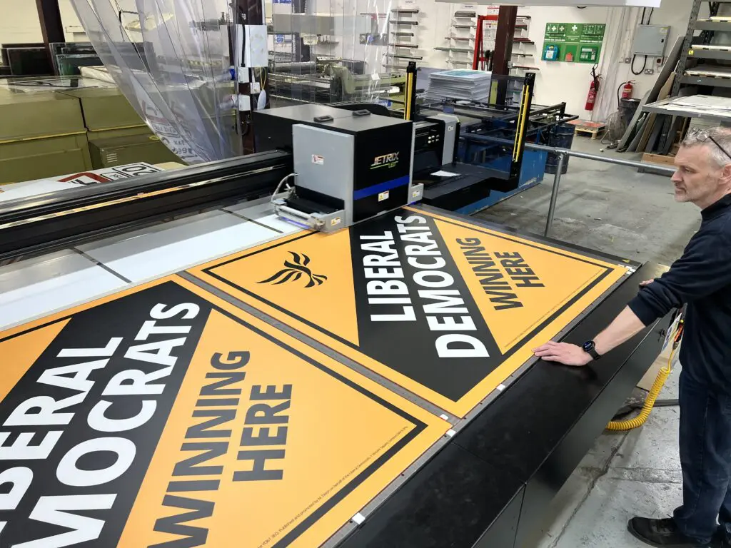 Custom printed Election signs