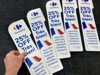 Custom printe aisle fins