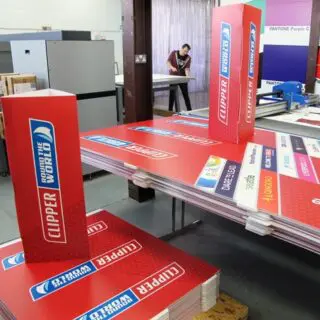 Custom printed Correx bollard covers