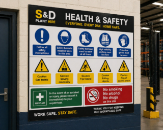 Health & safety wall image