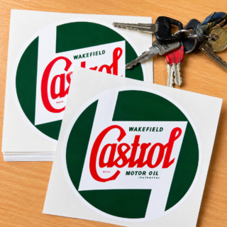Vinyl printed branding stickers