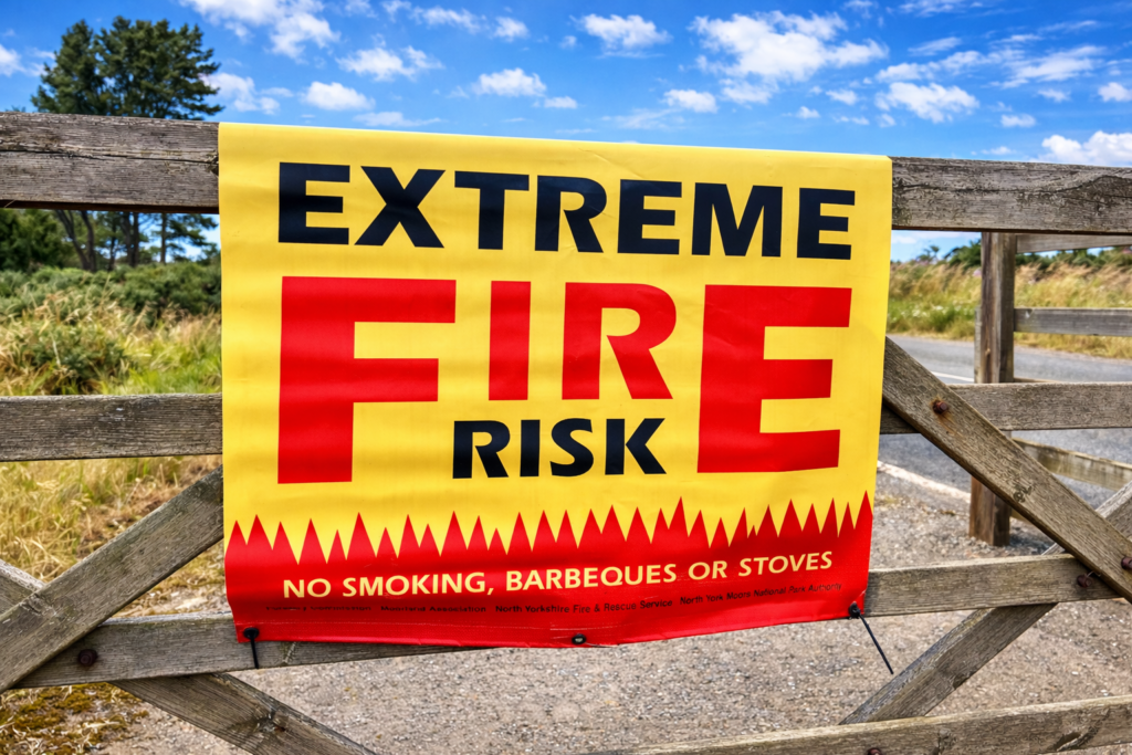Customised double sided gate banner