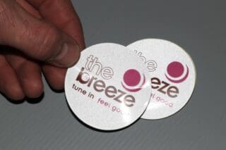 Round reflective stickers