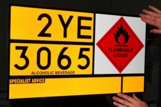 Reflective hazard stickers