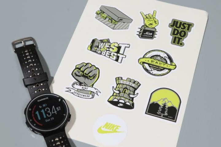 sticker sheet and watch
