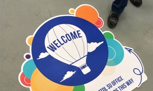Outdoor floor stickers