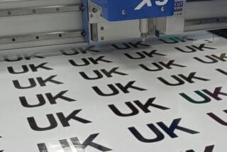 UK bumper sticker printer