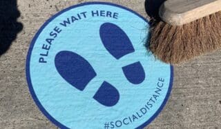 Outdoor floor stickers