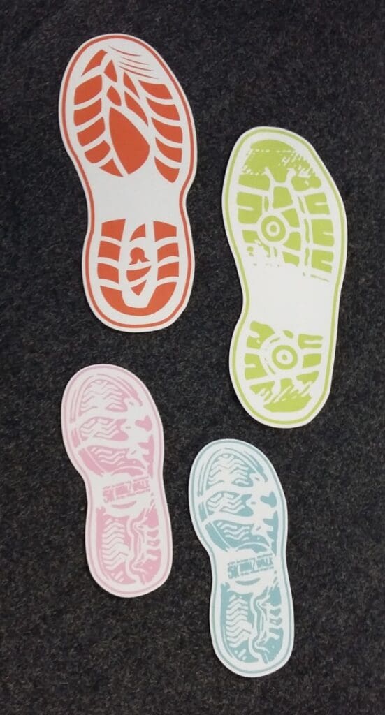 bootprint stickers