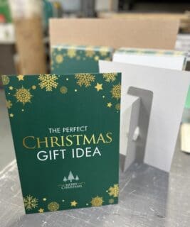 Custom printed Christmas strut card