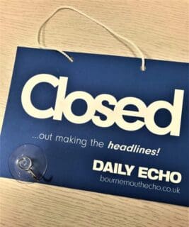 Custom open closed sign