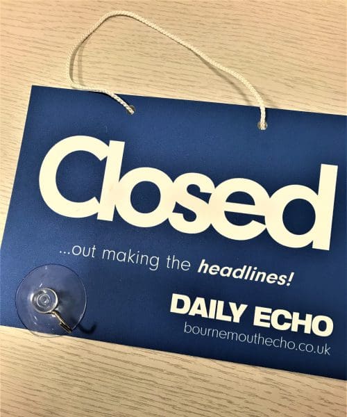 Custom open closed sign