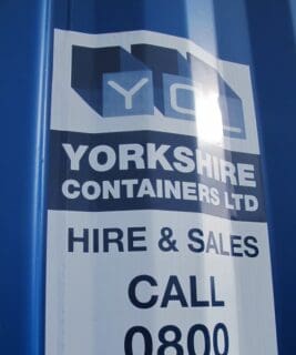 Shipping container decals