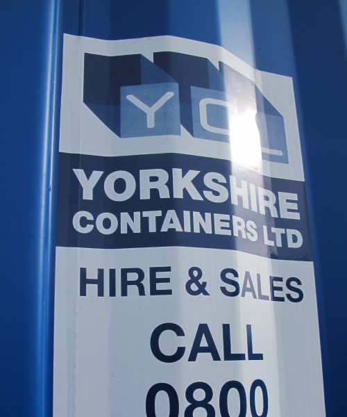 Shipping container decals