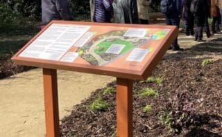 Dibond garden sign custom printed